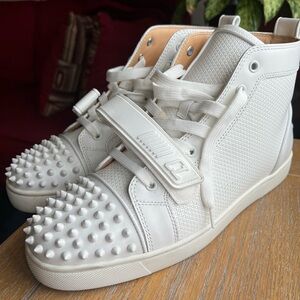 Christian Louboutin Louis Orlato Spikes High Top Sneaker w/ Strap